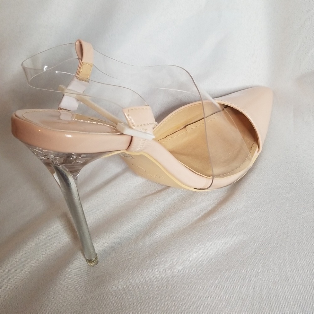 🔥🔥Nude & Clear sling back Pumps - Picture 5 of 8